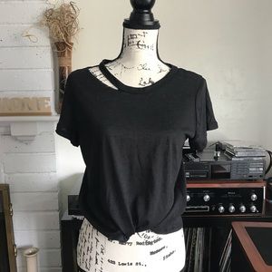 🌻3 for $25 SALE🌻- NWT Chroma Tale Half Neck Cut Tee